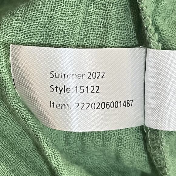 Marine Layer Jude Flutter Sleeve Dress Womens Medium Casual Flowy Green Jade - Picture 11 of 11